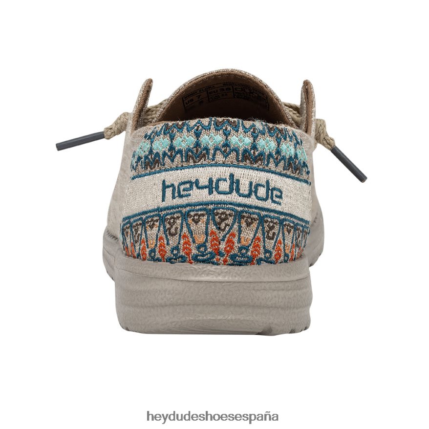 Hey Dude wendy flora girasol beige mujer TP4X2B14