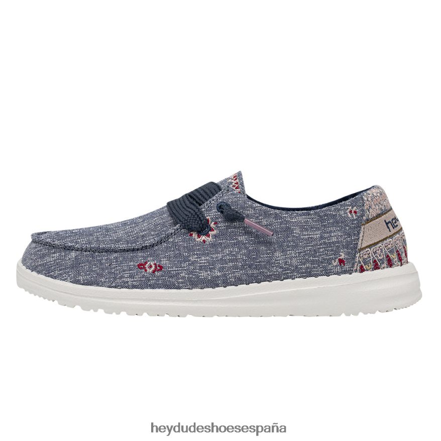 Hey Dude wendy flora iris azul mujer TP4X2B11