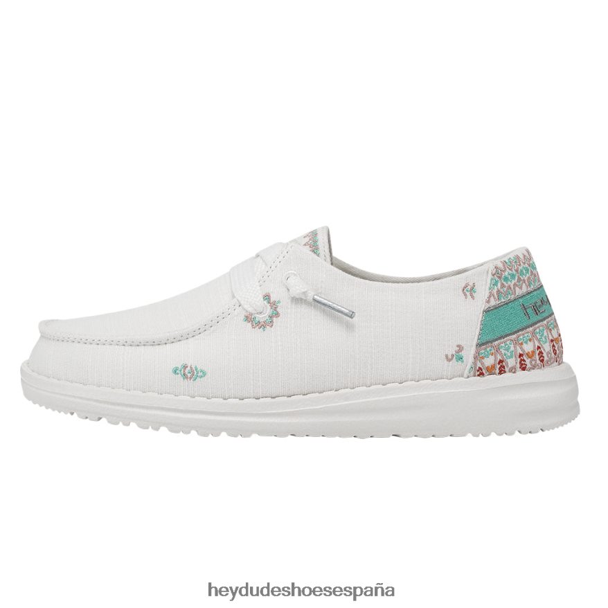 Hey Dude wendy flora lirio blanco mujer TP4X2B12