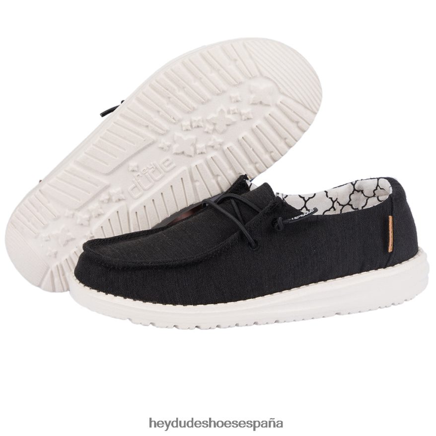 Hey Dude wendy juvenil lino negro niños TP4X2B203