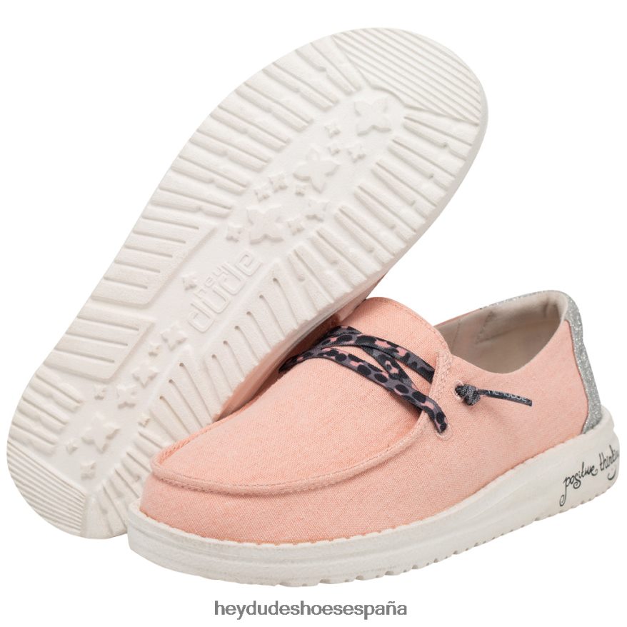 Hey Dude wendy juventud espumoso rosa brillo niños TP4X2B196