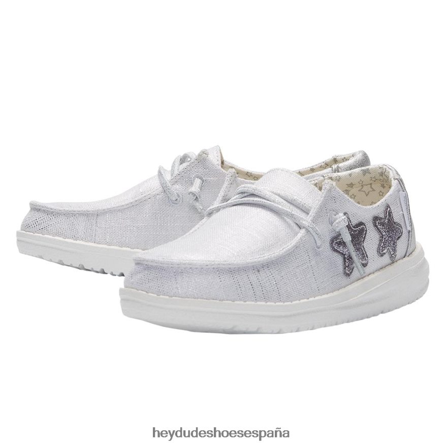 Hey Dude wendy juventud estrella plata niños TP4X2B187