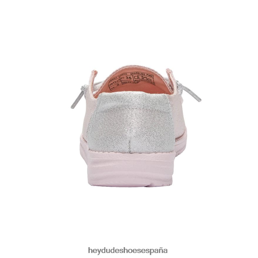 Hey Dude wendy juventud rosa brillante niños TP4X2B192