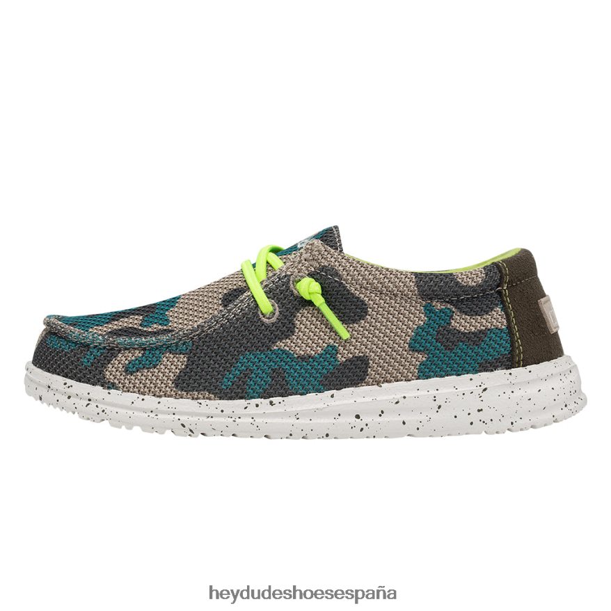 Hey Dude Wally Youth Sox camuflaje gris pardo niños TP4X2B214