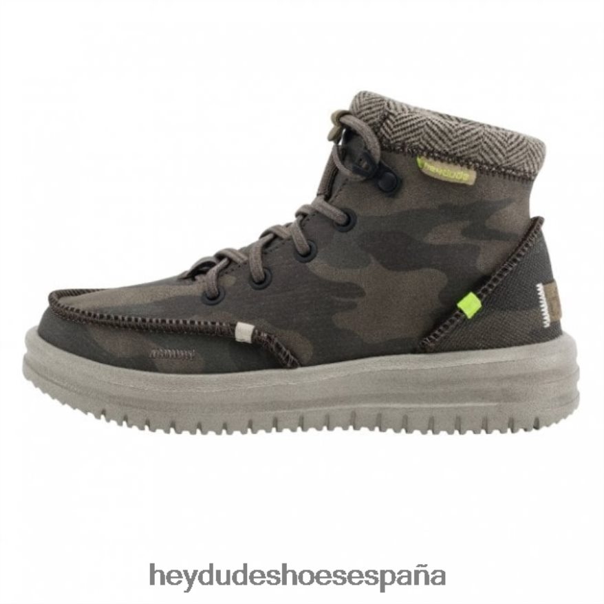 Hey Dude Heydude Bradley Youth cuero reciclado Woodland Camo niños TP4X2B497