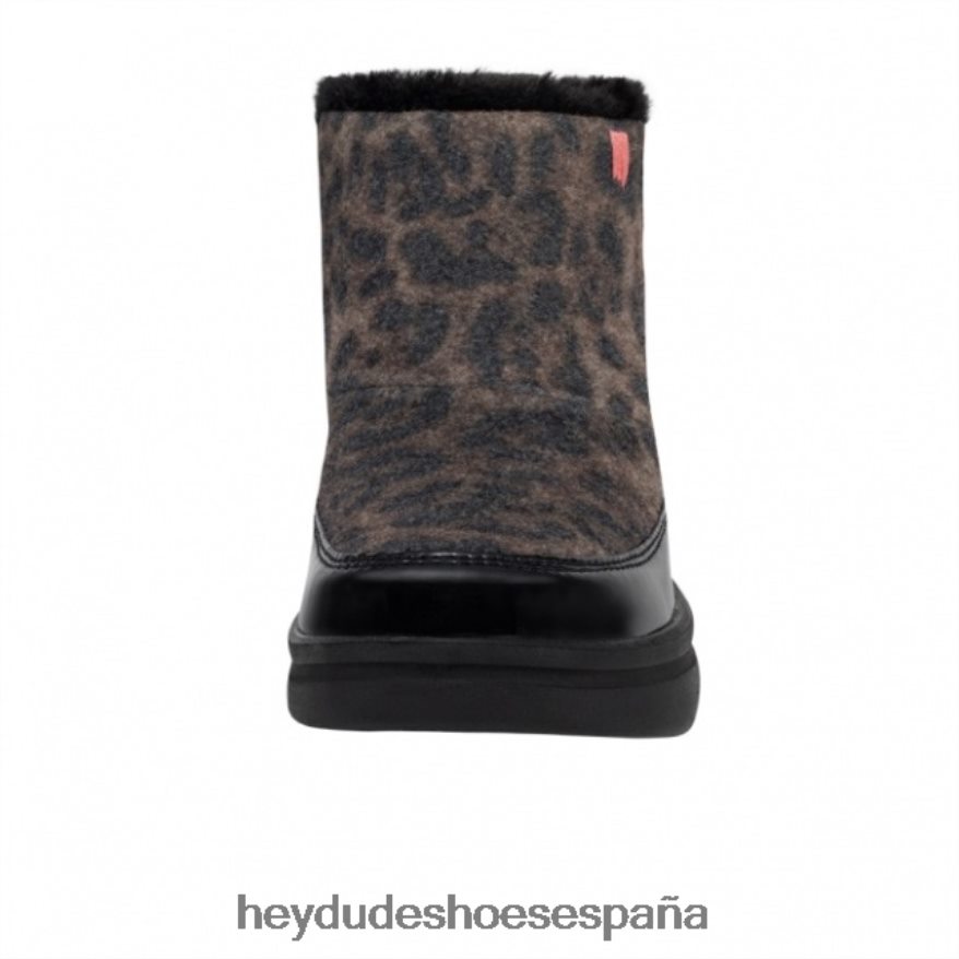 Hey Dude heydude mel juvenil mezcla de lana leopardo negro niños TP4X2B488